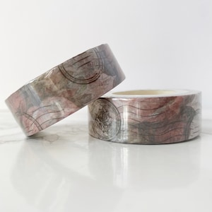 Taśma pocztowa Vintage Rose Washi 15 mm x 10 metrów | Taśma maskująca, Taśma dekoracyjna | Shabby Chic, Antyczna, Vintage Washi | Junk Journaling