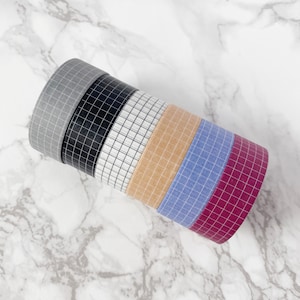 Grid Washi Tape 15mm x 10meters | Masking Tape, Decorative Tape | Minimal Planning, Bullet Journaling, Planners, Hobonichi
