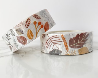 Fall Leaves Washi Tape 15mm x 10meters | Masking Tape, Decorative Tape | Autumn Washi, Foliage Washi | Planners, Bullet Journals, Hobonichi