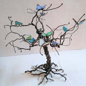 Butterfly Tree Multi-Dimensional Glass Art