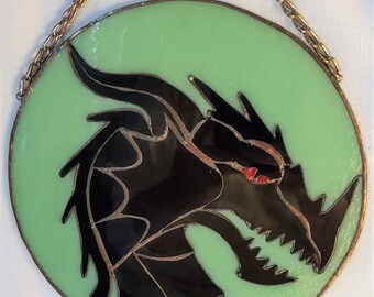 Dragonhead Sigil - Black on Green