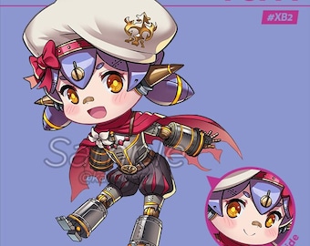 Poppi Xenoblade Chronicles 2 / ~2" Double-sided Clear Acrylic Charm