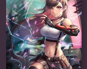 Tifa Final Fantasy VII Remake 11x17" Print