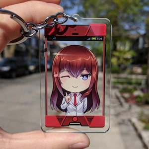 Amadeus S;G0 ~6cm Tall Double-sided Acrylic Keychain Charm
