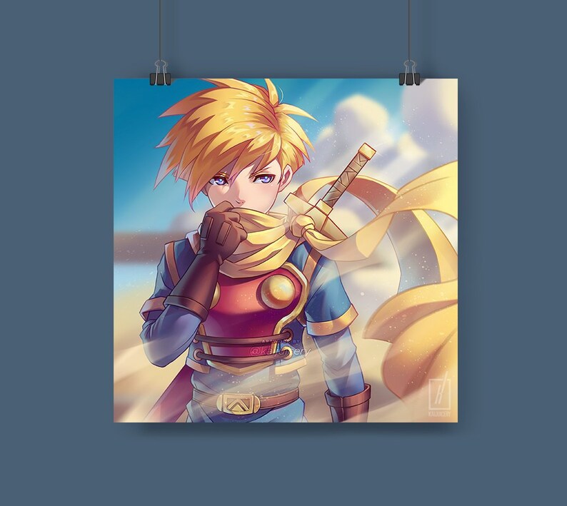 Isaac Golden Sun Super Smash Bros 11x11 Print Etsy