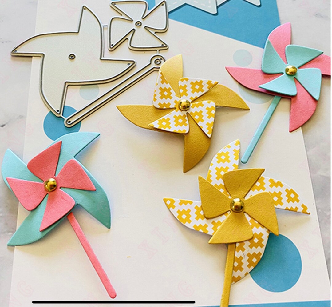 O5 Awesome, Unique Pinwheel Metal Cutting Die Etsy