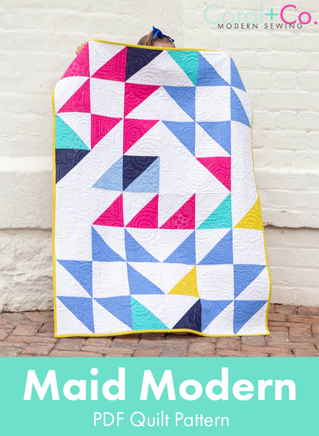 Maid Modern Quilt Pattern PDF Download - Sewing for Beginners Original ...