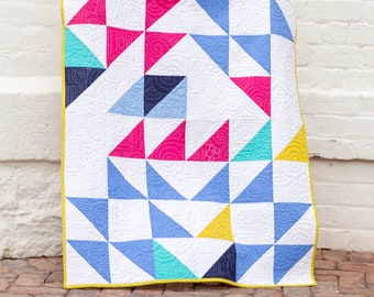 Maid Modern Quilt Pattern PDF Download - Sewing for Beginners Original Modern Quilting Design for Baby and Throw Sizes