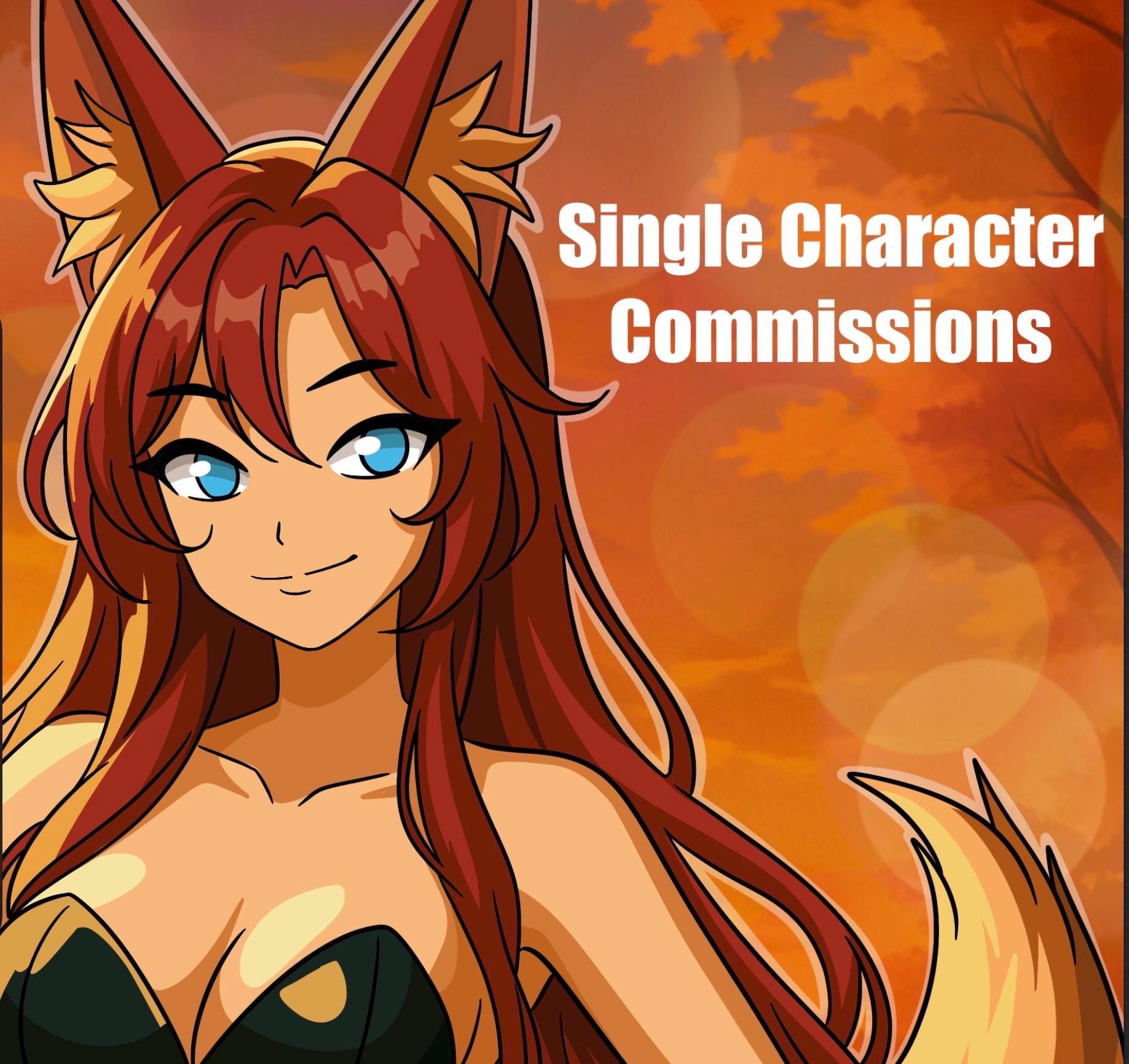 CUSTOM Single Character Digital Commissions. - Etsy