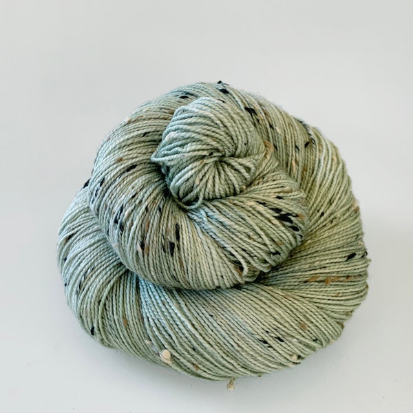 Herb Garden - House Wren - 85/15 superwash merino/ nylon tweed sock yarn