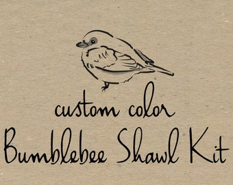 Bumblebee Shawl Kit Preorder- Custom Color Combination
