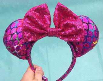 Magenta Mermaid Ears!