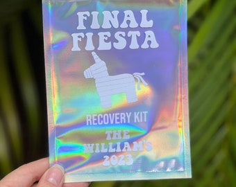 Final Fiesta Recovery Kit | Hydration Kit | Hangover Kit | Bachelorette Party Gift | Birthday Gifts | Disco Party