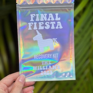Final Fiesta Recovery Kit | Hydration Kit | Hangover Kit | Bachelorette Party Gift | Birthday Gifts | Disco Party