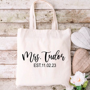 Mrs. Bride Canvas Bag | Personalized Wedding Gifts | Engagement Gifts