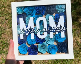 Mom Floral Shadowbox! | Mama Gifts | Shadowbox Gifts