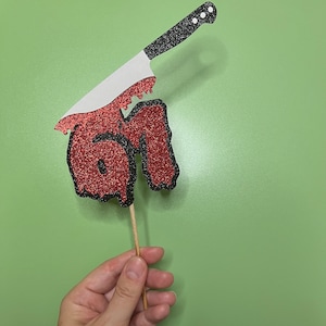 Bloody Birthday Cake Topper