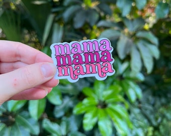 Retro Mama Waterproof Stickers