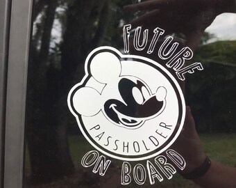 Future Passholder On Board Vinyl Decal