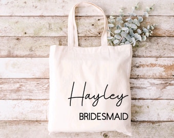 Bridal Party Personalized Canvas Bag | Bridal Party Gifts | Bridesmaid Gifts
