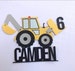 Excavator Birthday Cake Topper | Construction Birthday Party 