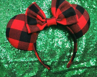 Buffalo Plaid Ears!