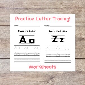 Simple Alphabet Tracing Worksheet