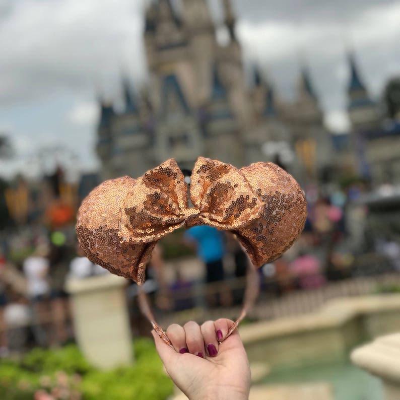 Rose Gold Minnie Ears | Etsy