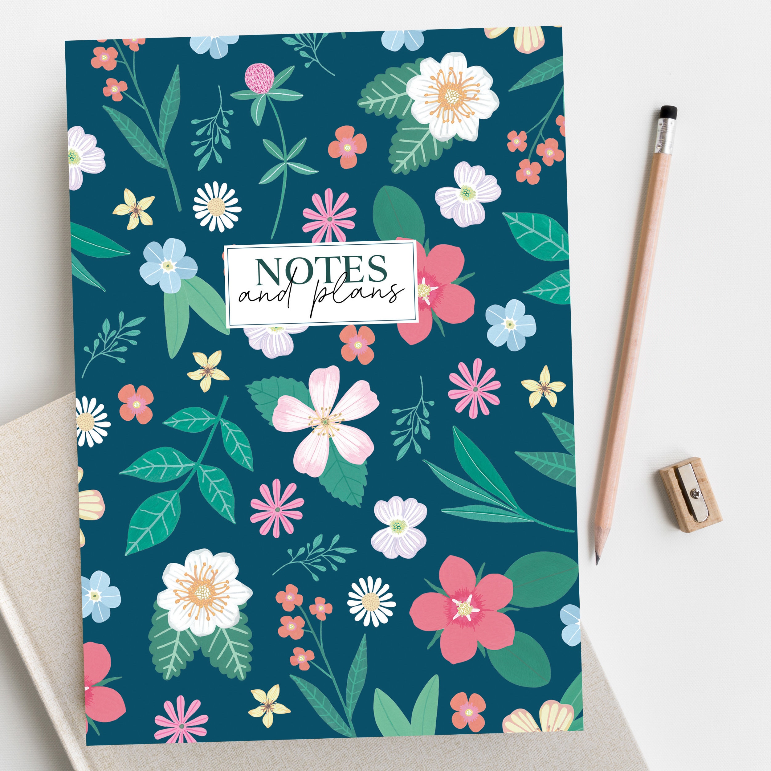 Floral Notebook Journal Notebook A5 Notebook Lined Etsy UK