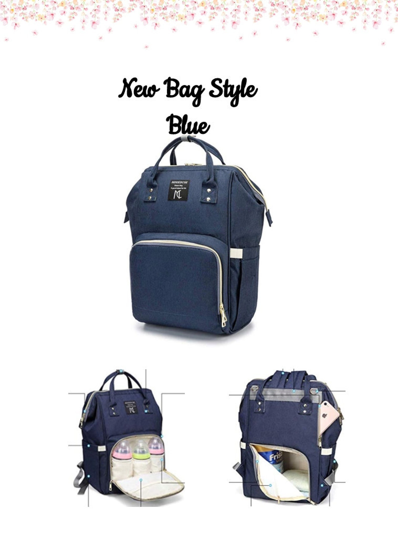 Personalized Diaper Bag Backpack Diaper Bag Monogram Diaper Etsy