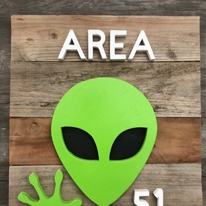 Alien Area 51 Wall Art
