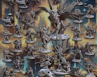 Wrath of the Malakin, Artisan Guild, TTRPG, DND, Miniatures, DND minis, Resin minis, Vindicator, Lionriders, Lions