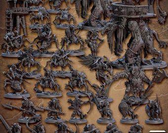 Faldorn Goblins, Artisan Guild, Goblins, TTRPG, DND, Miniatures, Resin Minis, Spiders