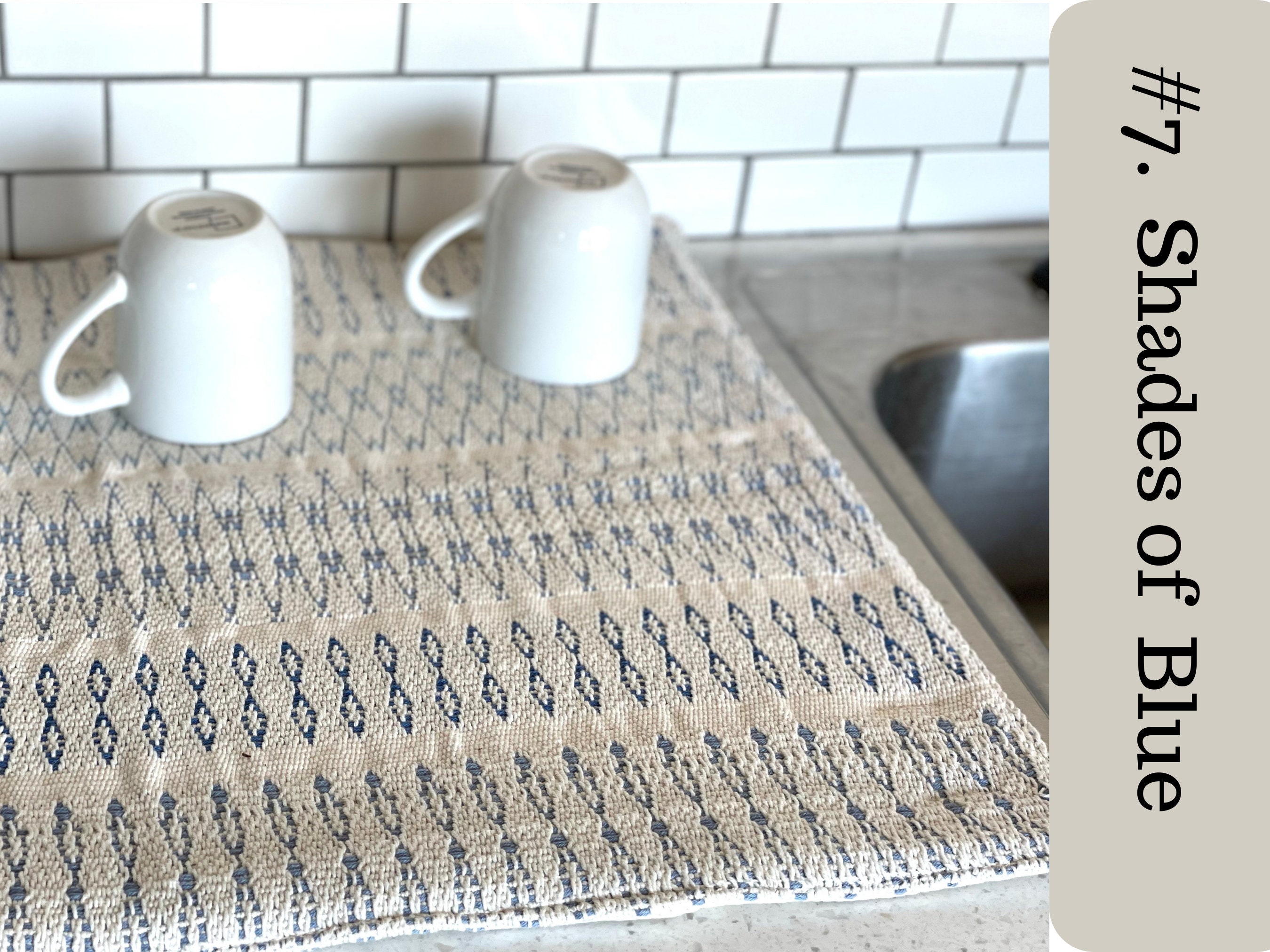 Dish Drying Mat Blue Kitchen Decor Farm House Decor Etsy