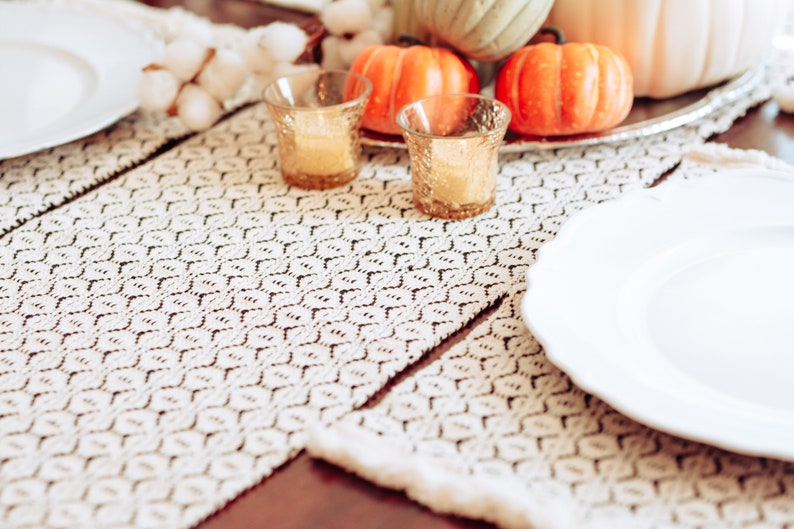 Farmhouse Table Runner Fabric Placemats Urban Farmhouse Etsy