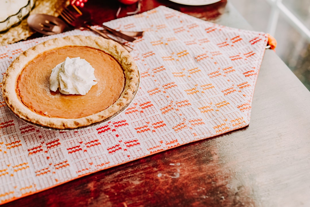 Fall Table Runner Mid Century Modern Thanksgiving Table Etsy