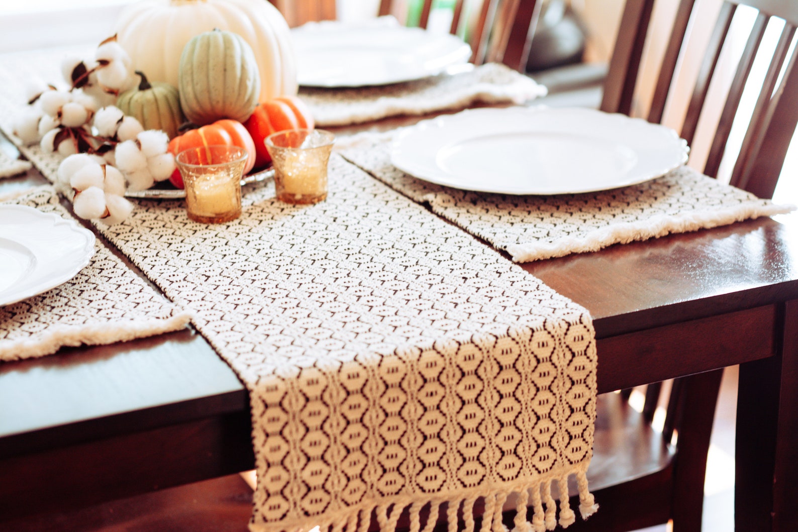 Woven Table Runner Woven Placemats Farmhouse Decor Etsy