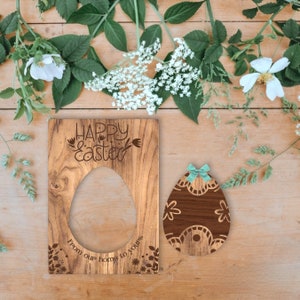SVG Cut File per Glowforge o CNC / Easter Pop Out Card / File SVG / File digitali / Easter Cards