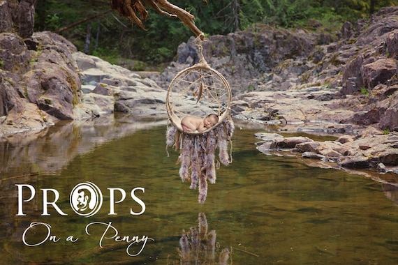 Newborn Dreamcatcher Digital Prop, Moulton Falls Backdrop (JPEG)