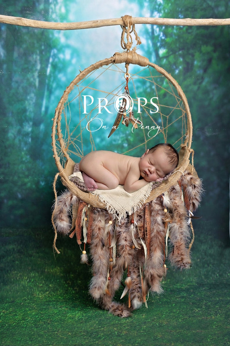 Newborn Dreamcatcher Prop Newborn Prop Digital backdrop Etsy