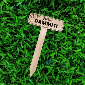 Garden Plant Marker SVG Cut File | CNC Glowforge Designs (Digital Download) image 2