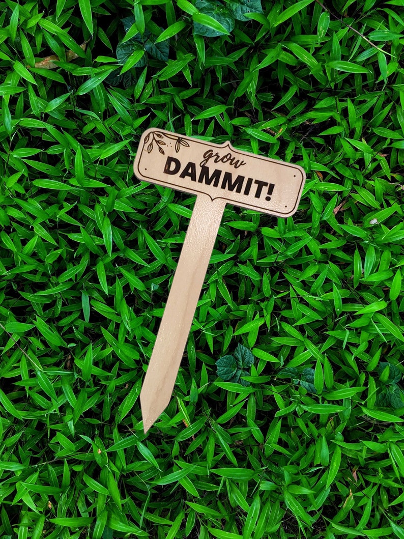 Garden Plant Marker SVG Cut File | CNC Glowforge Designs (Digital Download) image 2