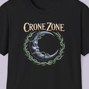 Crone Zone Moon T-Shirt | Witchy Moon Graphic