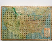 Hanging Map Pegboard Organizer Box (WESTERN UNITED STATES)