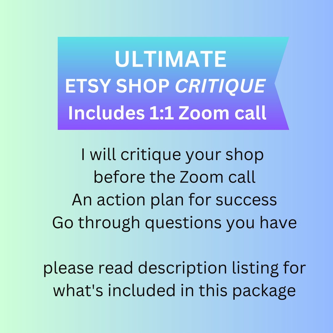 Etsy Shop Review Etsy Shop Audit Etsy Shop Critique Etsy Etsy