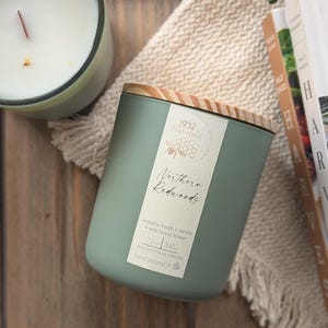 Northern Redwoods Candle: Wood Wick, Coconut Soy Wax