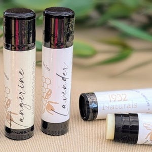 Pick 3 Natural Lip Balm: Essential Oil Blend, Hand-Crafted