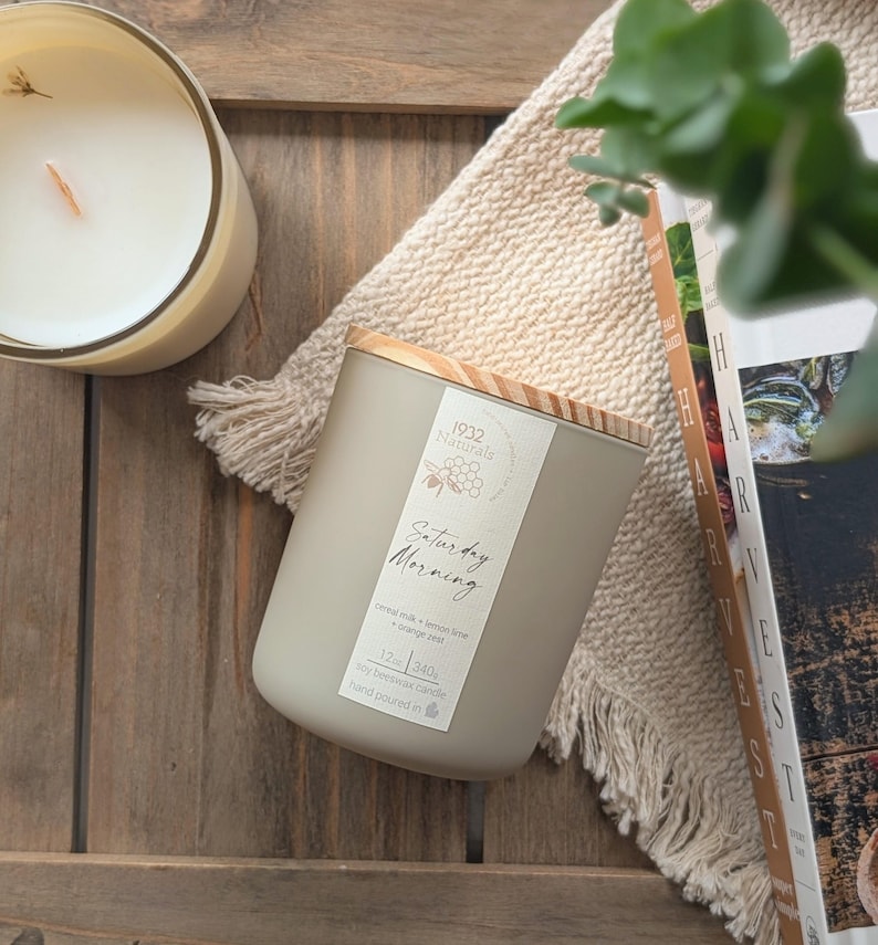 1932Natural Saturday Morning Candle