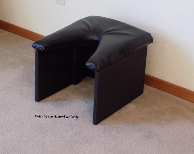 Mature: Queening Stool for Oral. BDSM Furniture, Face Sitting Chair, FemDom. Dungeon Toys. Rim Seat. Hotwife, Dominatrix, Mistress, LGBTQIA.