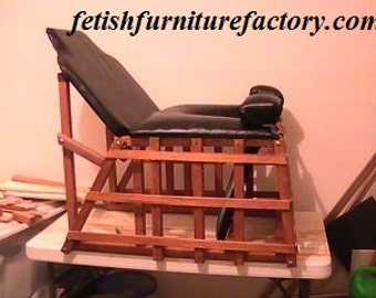 Mature: Face Sitting Queening Chair for Oral Worship. Dominatrix Queening. BDSM Toy, Dungeon, FemDom, Dungeon, Do It Yourself Instructions.